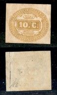 REGNO - SEGNATASSE - 1863 - 10 Cent (1a - Ocra) - Gomma Originale - Diena (2.800) - Sonstige & Ohne Zuordnung