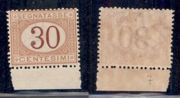 REGNO - SEGNATASSE - 1870 - 30 Cent (7) - Gomma Integra - Bordo Foglio - Raybaudi (5000+) - Altri & Non Classificati