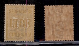 REGNO - SEGNATASSE - 1903 - 50 Lire (31) - Gomma Integra (325) - Sonstige & Ohne Zuordnung