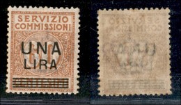 REGNO - SERVIZIO COMMISSIONI - 1925 - 1 Lira Su 60 Cent (5) - Gomma Integra (275) - Sonstige & Ohne Zuordnung