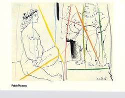 Arts > Peinture  ART PABLO  PICASSO Un Homme Debout Et Une Femme Assisie - Editions N°699    *PRIX FIXE - Pittura & Quadri