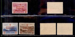 OCCUPAZIONI STRANIERE DI TERRITORI ITALIANI - OCCUPAZIONE TEDESCA - MONTENEGRO - 1944 - Croce Rossa (9/11 - Aerea) - Ser - Altri & Non Classificati