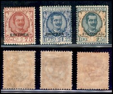 COLONIE - ERITREA - 1926 - Floreale (113/115) - Serie Completa - Gomma Originale (500) - Altri & Non Classificati