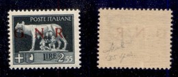 RSI - G.N.R. BRESCIA - 1943 - Spaziati - 2,55 Lire (483/A) - Gomma Integra - Fiecchi + Cert. AG - Altri & Non Classificati