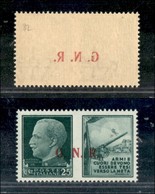 RSI - G.N.R. BRESCIA - Propaganda Di Guerra - 1943 - 25 Cent Esercito (14/IIf + Ed) Con Decalco + Punto Piccolo Dopo G ( - Sonstige & Ohne Zuordnung