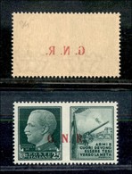 RSI - G.N.R. BRESCIA - Propaganda Di Guerra - 1943 - 25 Cent Esercito (14/IIf + Ee) Con Decalco + Punto Piccolo Dopo N ( - Altri & Non Classificati