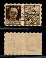 RSI - G.N.R. BRESCIA - Propaganda Di Guerra - 1943 - 30 Cent Marina (17/Ieea) Usato - Punto Piccolo Dopo G + N Difettoso - Otros & Sin Clasificación