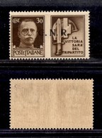 RSI - G.N.R. BRESCIA - Propaganda Di Guerra - 1943 - 30 Cent Milizia (20/Ieea) Con G Difettosa E Punto Piccolo Dopo N (p - Altri & Non Classificati