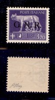 RSI - G.N.R. VERONA - 1944 - 3.70 Lire (484 Iac) - Punto Piccolo Dopo G + Punto Grosso Dopo N - Gomma Integra - Oliva (1 - Altri & Non Classificati