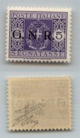 RSI - G.N.R. VERONA - Segnatasse - 1944 - 5 Lire (57) - Gomma Integra - Sorani + Oliva (900) - Altri & Non Classificati