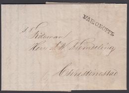 1841. Beautiful Small Cover To Christinestad Cancelled In Russian Letters ULEÅBORG. D... () - JF321070 - Covers & Documents