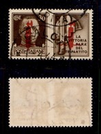 RSI - PROVVISORI - Propaganda Di Guerra - 1944 - 30 Cent Milizia (56) - Usato - Altri & Non Classificati