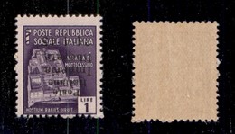 C.L.N. - IMPERIA - 1945 - 1 Lira (8a - Errore Dc) Con Soprastampa Capovolta Senza Punto Dopo 4 - Gomma Integra - Altri & Non Classificati