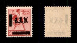 C.L.N. - TORINO - 1945 - 75 Cent (Unificato/Errani 10 Varietà A) Con Doppia Soprastampa - Gomma Integra - Non Catalogato - Otros & Sin Clasificación