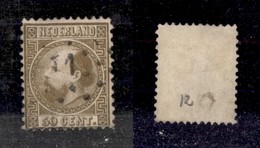 EUROPA - OLANDA - 1867 - 50 Cent Guglielmo III A Sinistra (12IA) - Usato (180) - Otros & Sin Clasificación