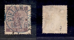 EUROPA - SVEZIA - 1858 - 9 Ore (8) - Annullo Azzurro - Fejellbacka 26.3.60 - Molto Bello - Altri & Non Classificati