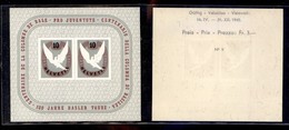 EUROPA - SVIZZERA - 1945 - Foglietto 100 Anni Colomba (Block 12) - Gomma Integra (160) - Altri & Non Classificati