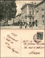 CARTOLINE - PAESAGGISTICHE - Parma - Via Garibaldi Animata Con Tram E Carrozze - Viaggiata 24.10.1917 - Other & Unclassified