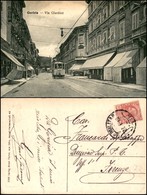 CARTOLINE - PAESAGGISTICHE - Gorizia - Via Giardino - Tram - Viaggiata 27.1.1919 - Other & Unclassified