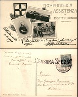 CARTOLINE - PAESAGGISTICHE - Monterotondo (Grosseto) - Pro-Pubblica Assistenza - Tre Immagini - Viaggiata 17.4.1917 - CE - Altri & Non Classificati