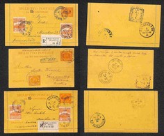 SAN MARINO - 1890/1905 - Lotto Di 3 Interi Postali Con Affrancature Complementari - Da Esaminare - Sonstige & Ohne Zuordnung