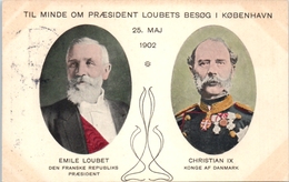 Politique - Célébrités - TIL MINDE OM President LOUBETS Besog I Kobenhavn - Emile Loubet - Christian IX  - Année 1902 - Personnages