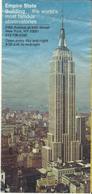 NEW YORK EMPIRE STATE BUILDING OBSERVATORY LEAFLET 70s - North America