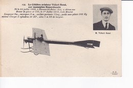 132 - Le Célèbre Aviateur Vidart René Sur Monoplan Deperdussin ....... - Aviatori