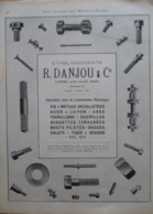 VISSERIE BOULONNERIE Ets Danjou à LOMME - Page De 1925 De Catalogue Sciences & Technique (Dims. Standard 22 X 30 Cm) - Other Apparatus