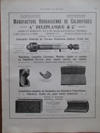 CALORIFUGE Ets Deleplanque à Roubaix - Page De 1925 De Catalogue Sciences & Technique (Dims. Standard 22 X 30 Cm) - Andere Geräte