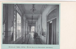 Brussel, Bruxelles, Cecil Hotel, Entrée Salle De Restaurant, VOIR DOS (pk68446) - Cafés, Hotels, Restaurants