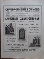 CHAUDIERE INDUSTRIELLE  Clarke Chapman  - Page De 1925 Catalogue Sciences & Tech. (Dims. Standard 22 X 30 Cm) - Machines