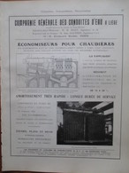 ECONOMISEUR POUR CHAUDIERE à Liège   - Page De 1925 Catalogue Sciences & Tech. (Dims. Standard 22 X 30 Cm) - Other Apparatus