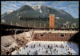 ÄLTERE POSTKARTE GARMISCH Stade Olympique De Glace Olymisches Eisstadion Olympic Ice Stadium Ice Eishockey Cpa Postcard - Patinage Artistique