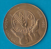 SLOVENIA    - 5 Tolarjev 1995 FAO Unc  Commemorative Coin - Slovenia