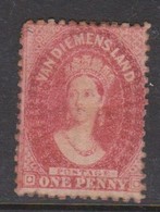 Australia-Tasmania SG 70 1865-71 One Penny Carmine, Perf 12,mint Hinged - Mint Stamps