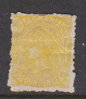 Australia-Tasmania SG 162b 1880-91 4d Yellow,mint Hinged,perf 11 - Ungebraucht