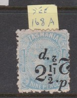 Australia-Tasmania SG 168 1891 2.5d On 9d Pale Blue,mint Hinged,perf 11.5 Double Overprint - Ongebruikt