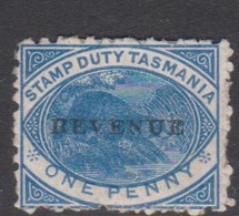 Australia-Tasmania SG F35 1900 Fiscals One Penny Blue,perf 12,mint Hinged - Ongebruikt