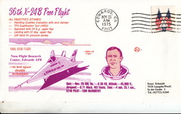 USA 1975  NASA Flight Research Center 36th X-24B Free Flight  Commemorative Cover - Nordamerika