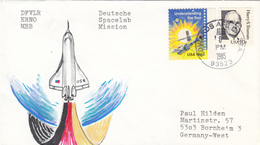 1985 USA  Space Shuttle Challenger STS-51F Landing And Spacelab-2 Commemorative Cover - Nordamerika