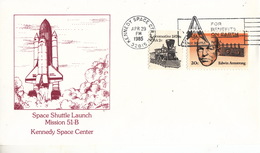 1985 USA  Space Shuttle Challenger STS-51B Launch Commemorative Cover - Amérique Du Nord