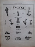 ROBINETTERIE Accessoires  Ets Galland -  Page De 1925 Catalogue Sciences & Tech. (Dims. Standard 22 X 30 Cm) - Otros Aparatos