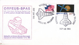 1993 USA  Space Shuttle Discovery STS-51 Flight Commemorative Cover - Amérique Du Nord
