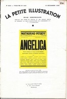 Revue: La Petite Illustration N° 800 12 Décembre 1936 - Théâtre: Angélica (de Léo Ferrero, Ludmilla Et Georges Pitoeff) - 1900 - 1949