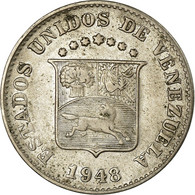 Monnaie, Venezuela, 5 Centimos, 1948, Philadelphie, TTB, Copper-nickel, KM:29a - Venezuela