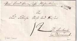 AUTRICHE 1849 LETTRE DE SALZBURG - ...-1850 Vorphilatelie