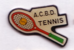 A08 Pin's Village Damelevières Meurthe Moselle ACBD Tennis Achat Immédiat - Tennis