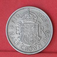 GREAT BRITAIN 1/2 CROWN 1958 -    KM# 907 - (Nº33822) - K. 1/2 Crown