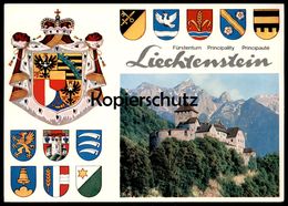 ÄLTERE POSTKARTE FÜRSTENTUM LIECHTENSTEIN PRINCIPALITY PRINCIPAUTÉ Wappen Blason Coat Of Arms Ansichtskarte Cpa Postcard - Liechtenstein